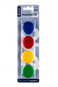 Магниты 40 мм 4 шт. (цветные)